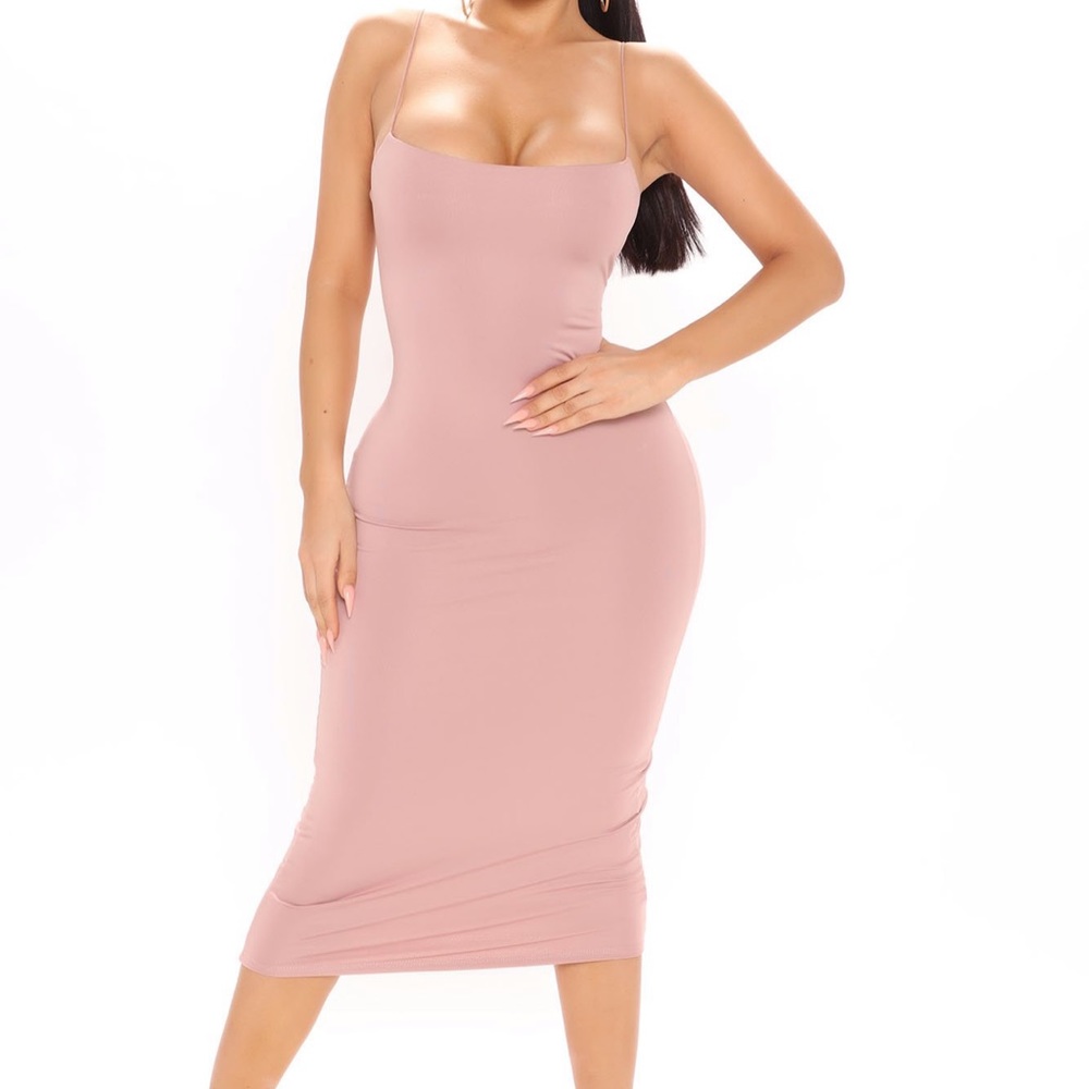 Bouncing Back Midi Dress - Mauve